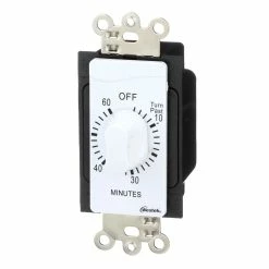 Westek Indoor Wire-In Spring Wound Countdown Timers, White | TMSW15MW, TMSW30MW, TMSW60MW