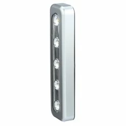 Amerelle Battery Operated Lights LED Mini Task Bars, Silver - 2 Pack | 71187CC