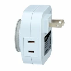 Westek Indoor Mechanical Daily Timer 1-Outlet Polarized I TM1601