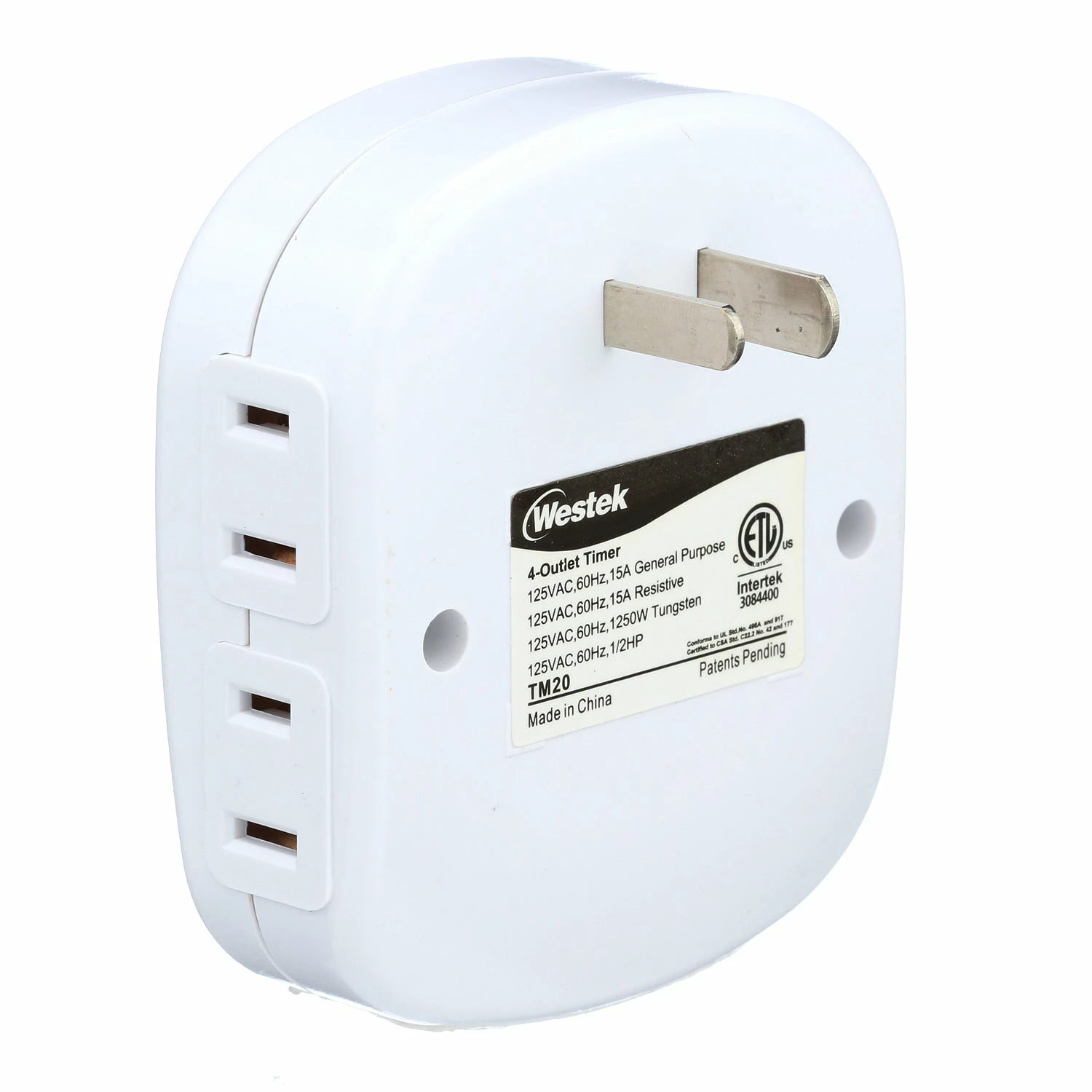 Top 10 π― Westek Timers Indoor Mechanical Daily Timer 4 - Outlet, Polarized, White | TM20DHB π 29 Westek Timers Indoor Mechanical Daily Timer 4 - Outlet, Polarized, White | TM20DHB