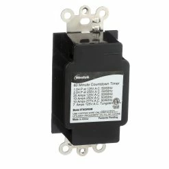 Westek Indoor Wire-In Spring Wound Countdown Timers, White | TMSW15MW, TMSW30MW, TMSW60MW