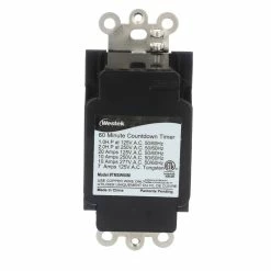 Westek Indoor Wire-In Spring Wound Countdown Timers, White | TMSW15MW, TMSW30MW, TMSW60MW