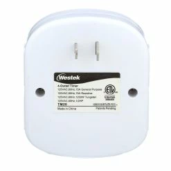 Top 10 π― Westek Timers Indoor Mechanical Daily Timer 4 - Outlet, Polarized, White | TM20DHB π 63 Westek Timers Indoor Mechanical Daily Timer 4 - Outlet, Polarized, White | TM20DHB