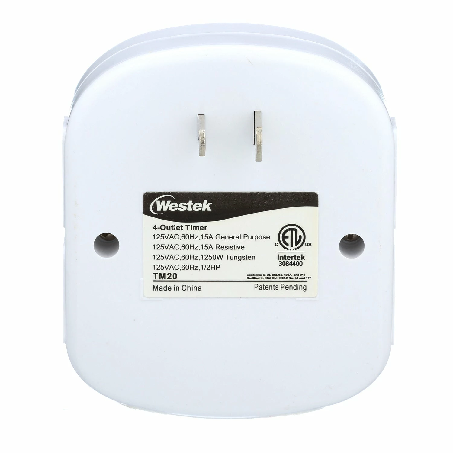 Top 10 π― Westek Timers Indoor Mechanical Daily Timer 4 - Outlet, Polarized, White | TM20DHB π 32 Westek Timers Indoor Mechanical Daily Timer 4 - Outlet, Polarized, White | TM20DHB