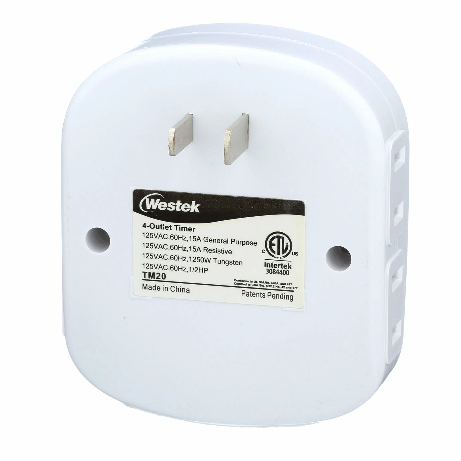 Top 10 π― Westek Timers Indoor Mechanical Daily Timer 4 - Outlet, Polarized, White | TM20DHB π 9 Westek Timers Indoor Mechanical Daily Timer 4 - Outlet, Polarized, White | TM20DHB