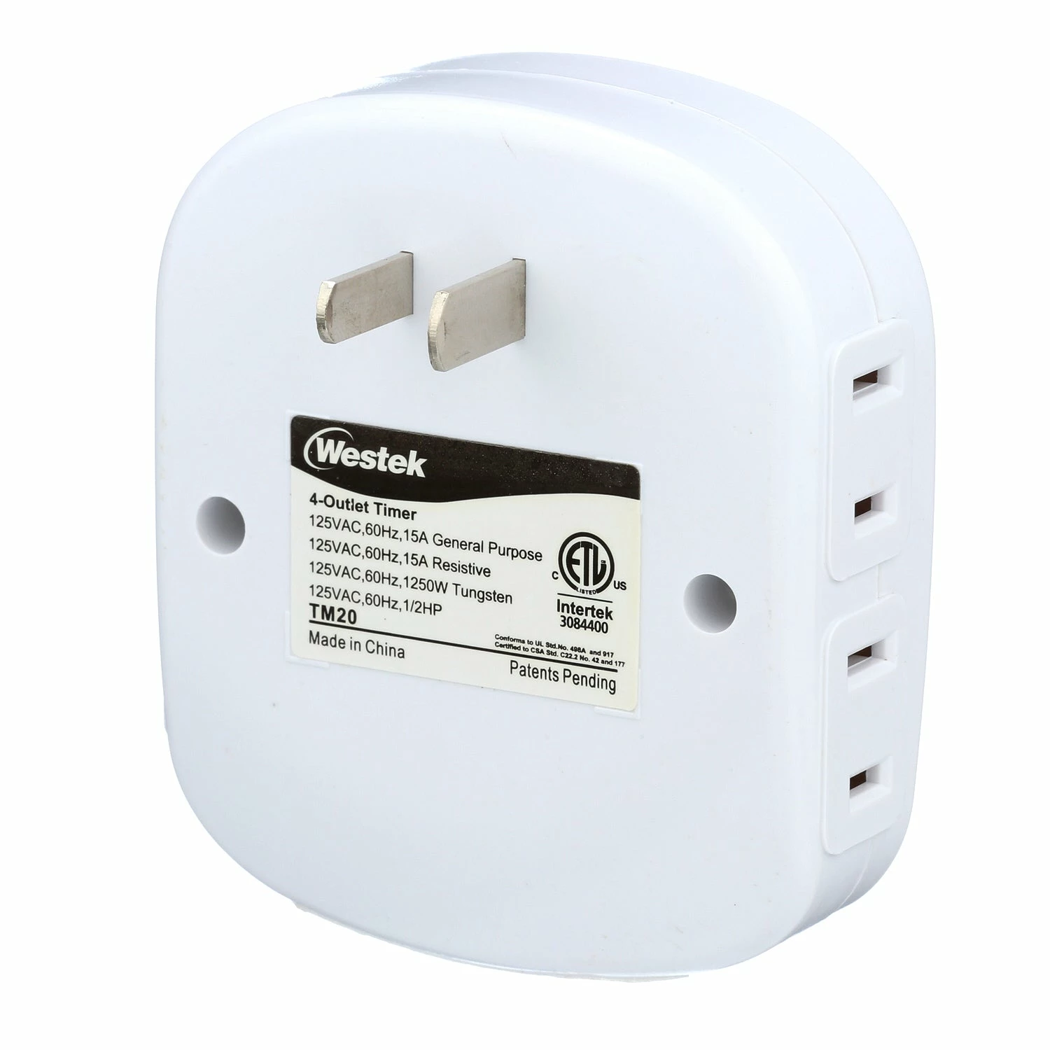 Top 10 π― Westek Timers Indoor Mechanical Daily Timer 4 - Outlet, Polarized, White | TM20DHB π 10 Westek Timers Indoor Mechanical Daily Timer 4 - Outlet, Polarized, White | TM20DHB