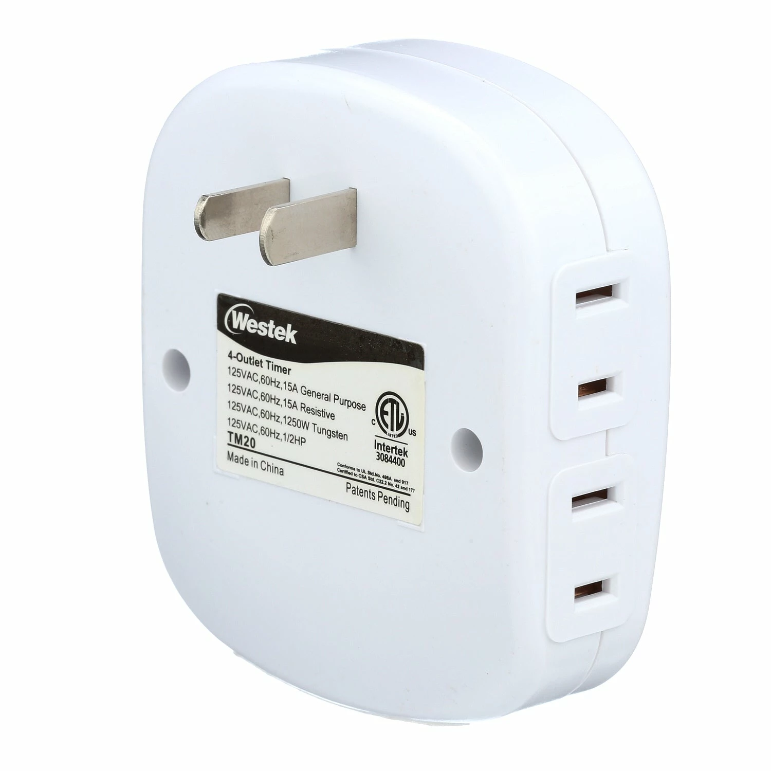 Top 10 π― Westek Timers Indoor Mechanical Daily Timer 4 - Outlet, Polarized, White | TM20DHB π 11 Westek Timers Indoor Mechanical Daily Timer 4 - Outlet, Polarized, White | TM20DHB