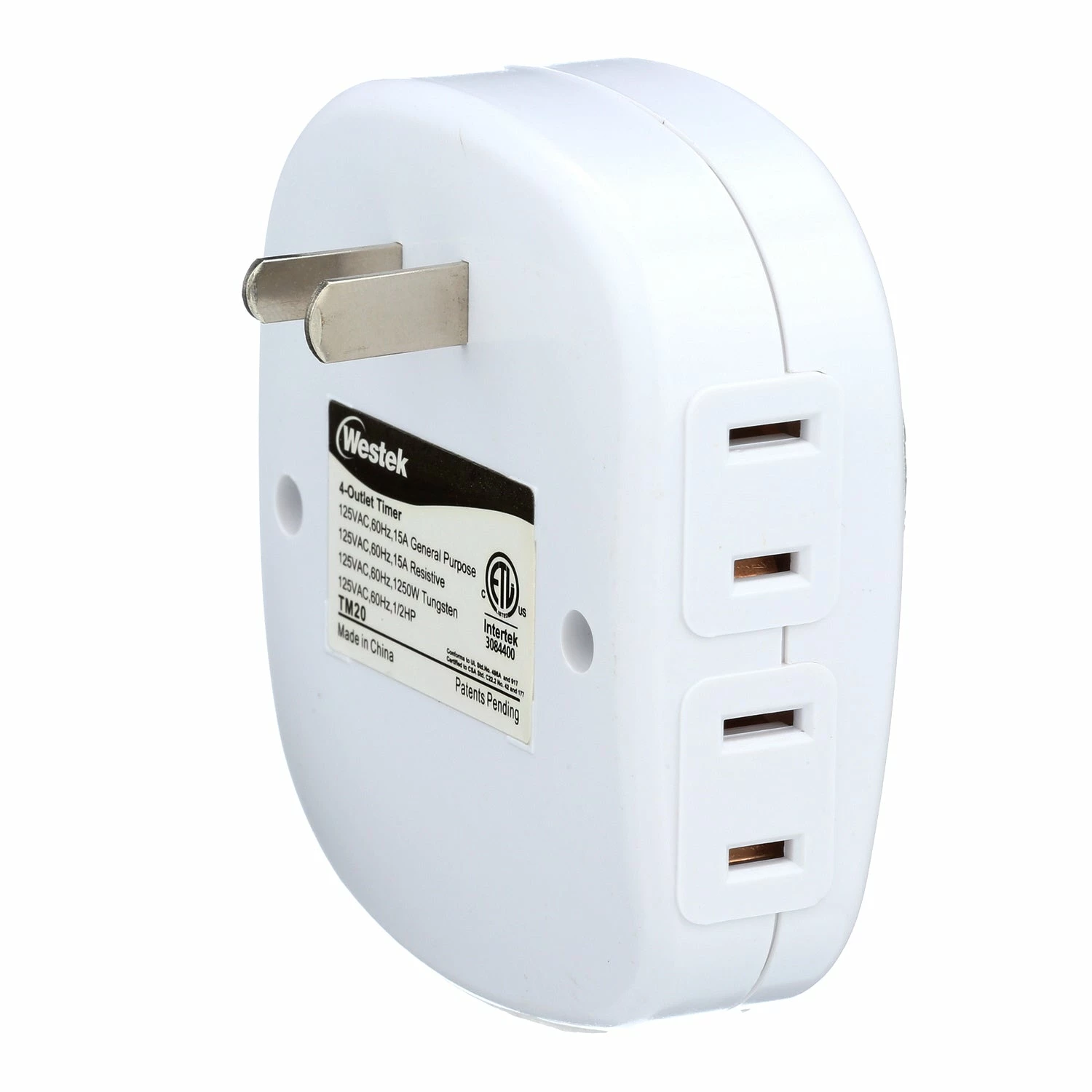 Top 10 π― Westek Timers Indoor Mechanical Daily Timer 4 - Outlet, Polarized, White | TM20DHB π 12 Westek Timers Indoor Mechanical Daily Timer 4 - Outlet, Polarized, White | TM20DHB