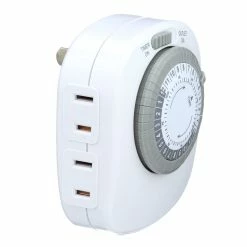Top 10 π― Westek Timers Indoor Mechanical Daily Timer 4 - Outlet, Polarized, White | TM20DHB π 47 Westek Timers Indoor Mechanical Daily Timer 4 - Outlet, Polarized, White | TM20DHB