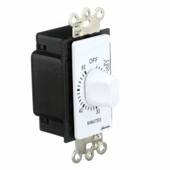 Westek Indoor Wire-In Spring Wound Countdown Timers, White | TMSW15MW, TMSW30MW, TMSW60MW