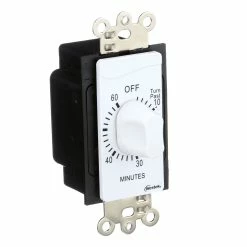 Westek Indoor Wire-In Spring Wound Countdown Timers, White | TMSW15MW, TMSW30MW, TMSW60MW