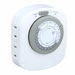 Top 10 π― Westek Timers Indoor Mechanical Daily Timer 4 - Outlet, Polarized, White | TM20DHB π 49 Westek Timers Indoor Mechanical Daily Timer 4 - Outlet, Polarized, White | TM20DHB